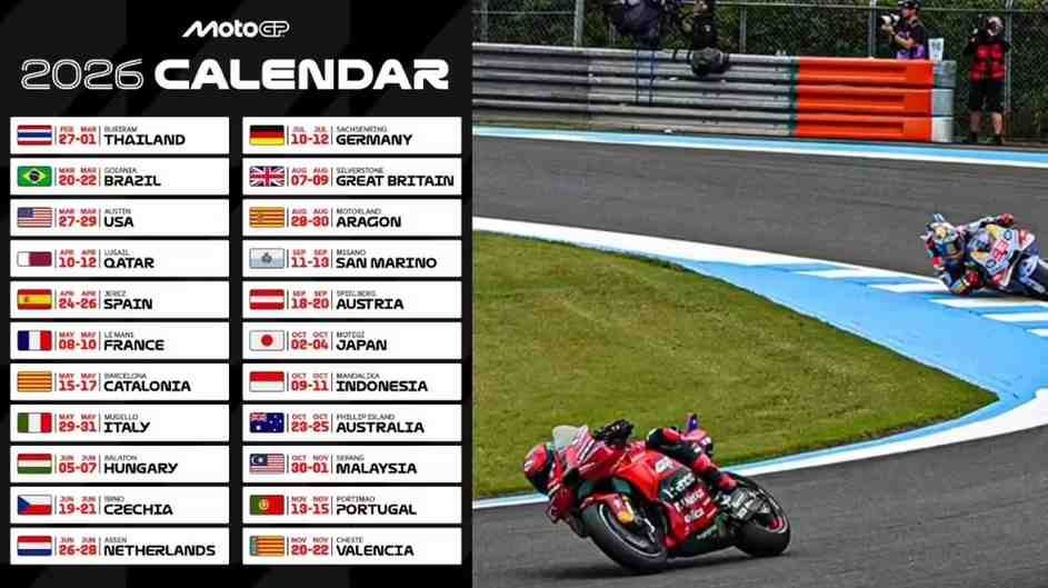 MotoGP 2026 Schedule MotoGP 2026 Schedule
