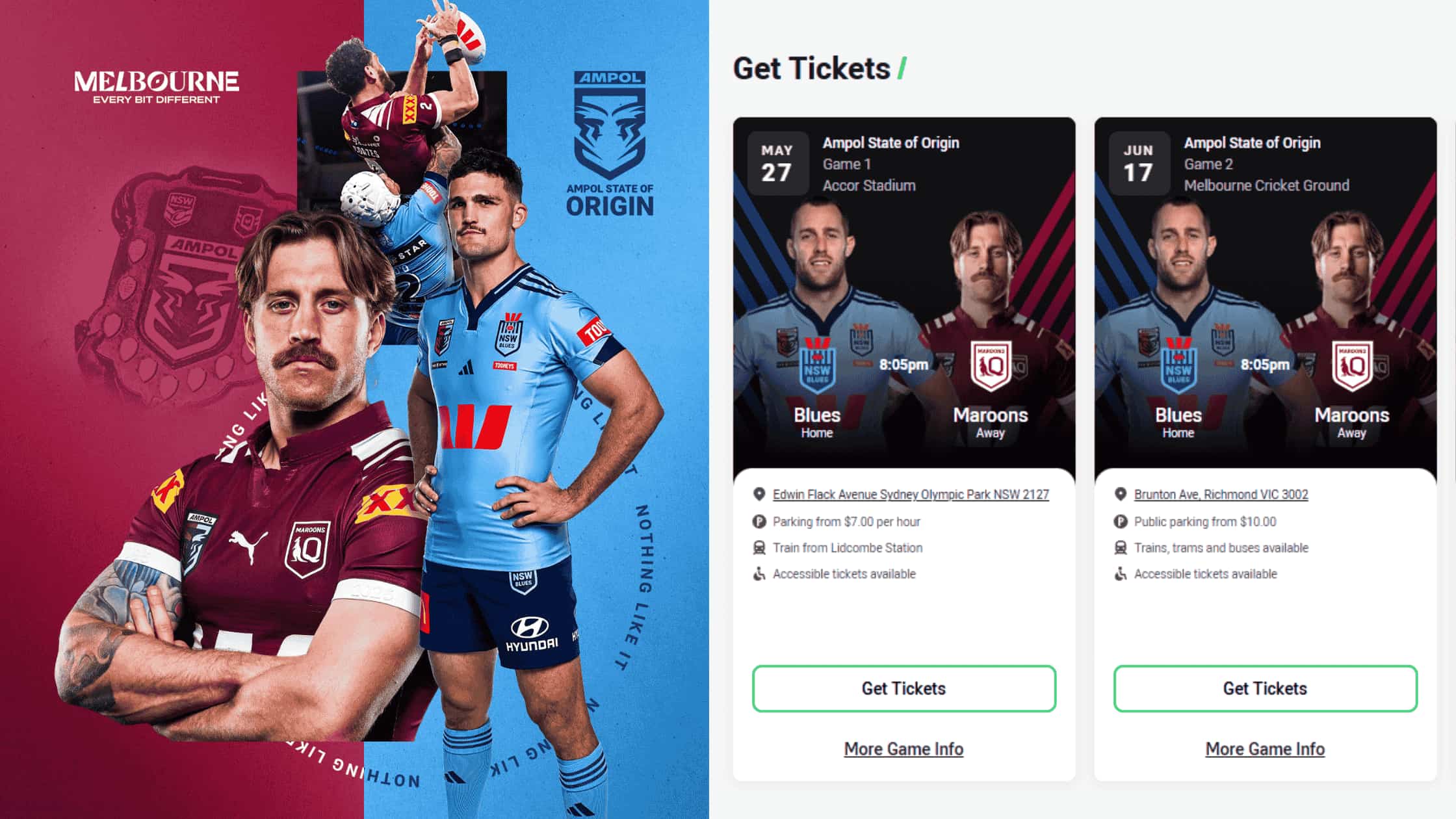 State of Origin 2026 Tickets