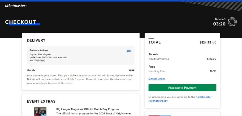 Review Ticket Details 