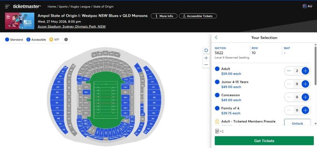 Select Your Seats