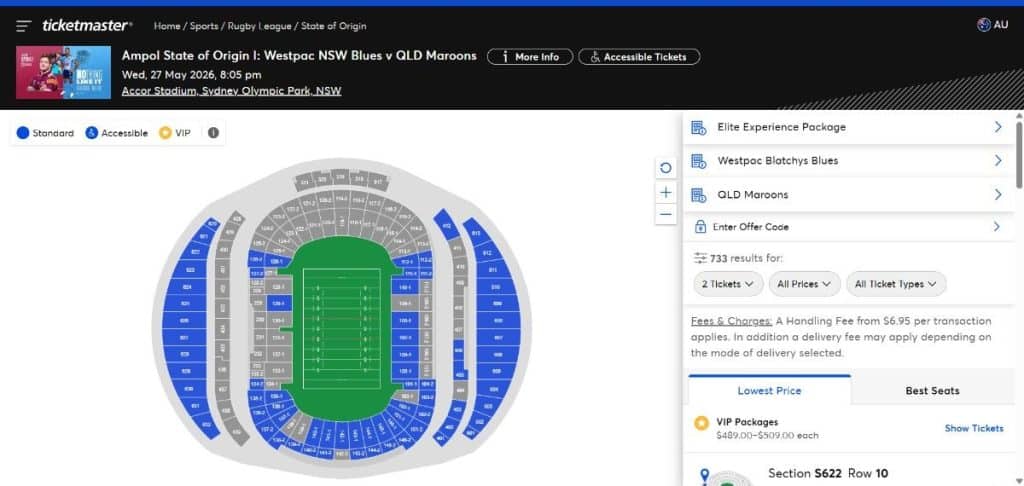 Select Tickets Quantity