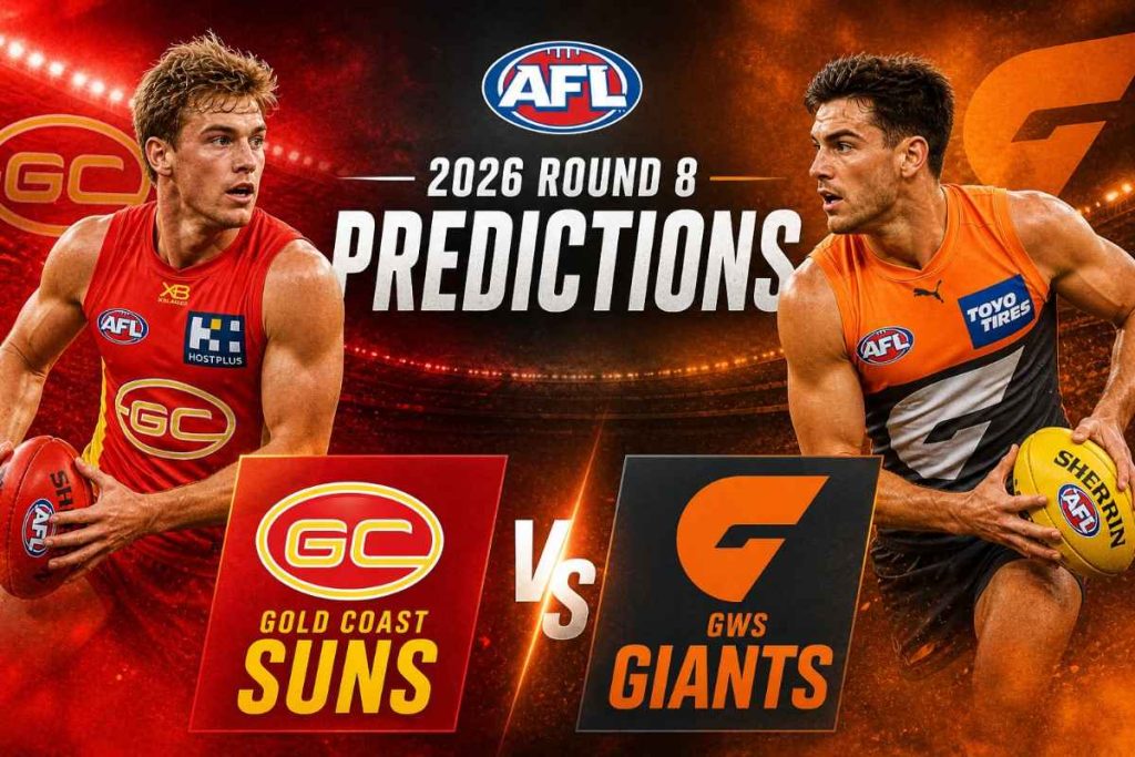 Gold Coast Suns vs GWS Giants 2026 Round 8 Predictions