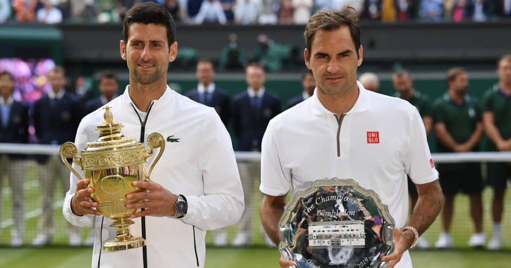 Novak Djokovic and Roger Federer Novak Djokovic and Roger Federer